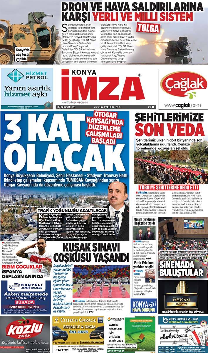 Konya İmza E-GAZETE (18 / 24 Kasım 2025) 1